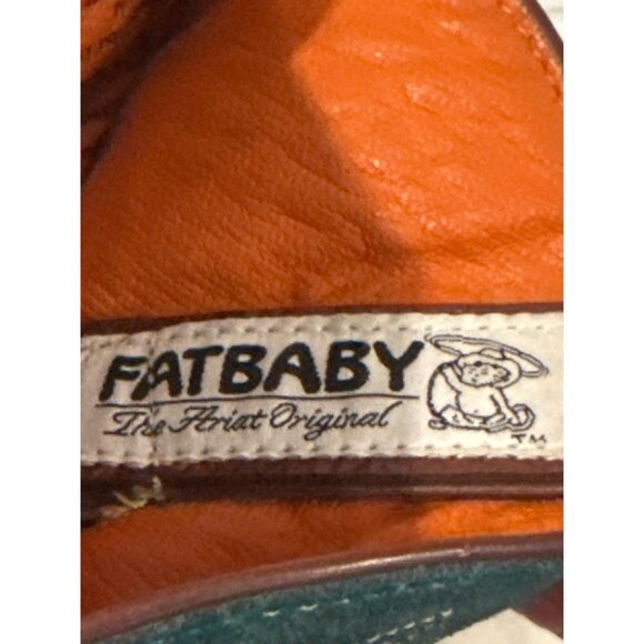 Ariat Fatbaby Ostrich Print Western Boots 9.5 B Brown & Teal Leather - Picture 5 of 13